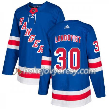 Pánské Hokejový Dres New York Rangers Henrik Lundqvist 30 Adidas 2017-2018 Royal Authentic